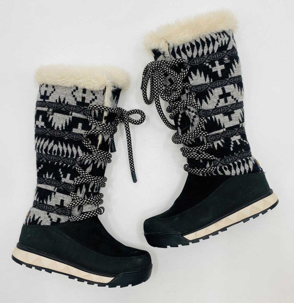 Pendleton 6.5 Sherpa Fleece Lined Lace up Snow Rockchuck Range Boots